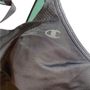 Champion sport bra/32B/C/Gray and turquoise/No underwire